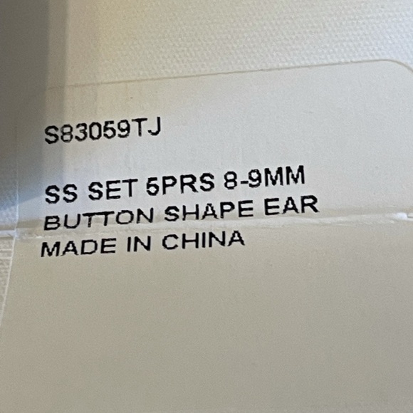 Sterling Silver Genuine Fresh Water Pearl Button Shape Earrings Five Pairs NWB - Picture 5 of 9